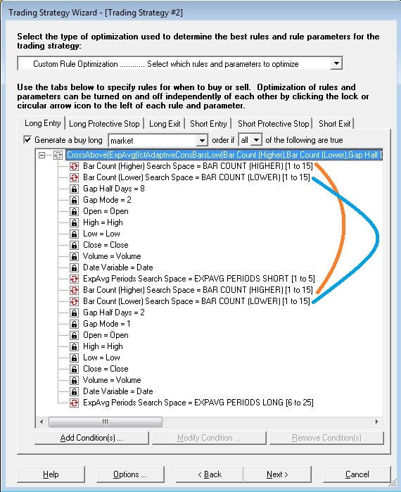 Link Bar Counts Higher and Lower