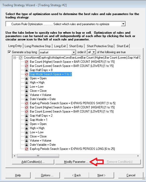 Linking parameters